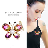 Butterfly Freshwater Pearl 925 Brooch for Women