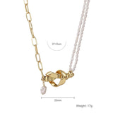 Vintage Style Natural Pearls Pendant Necklace for Women