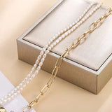 Vintage Style Natural Pearls Pendant Necklace for Women