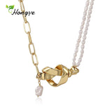 Vintage Style Natural Pearls Pendant Necklace for Women
