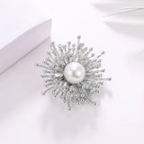 Freshwater Pearl Flower Brooch Vintage Brooches Pins
