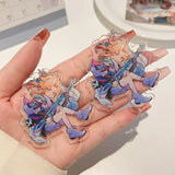 Honkai Star Rail Anime KeyChain Yanqing Game Role Men Key Chain Women Creative