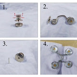Adjustable Hook And Eye Brooch Pin Set For Women Skirt Pants