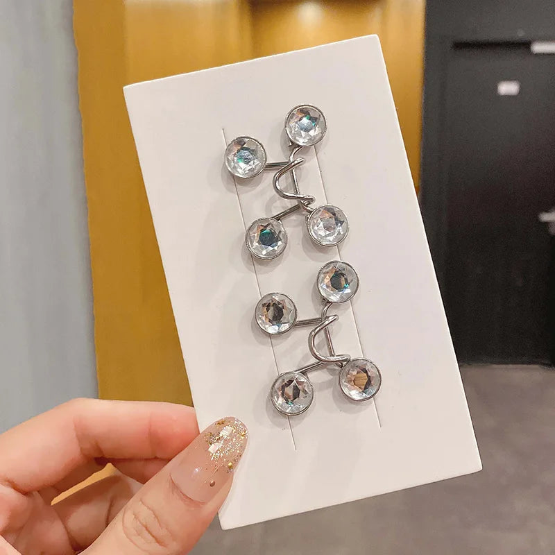Adjustable Hook And Eye Brooch Pin Set For Women Skirt Pants