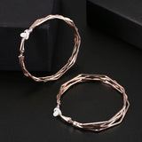 Twisted Hoop Clip Earrings for Women, Non-Pierced