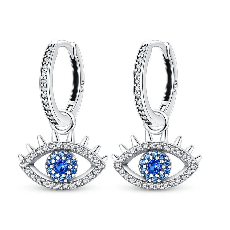 925 Silver Hoop Earrings Women's Jewelry Wedding Party