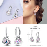 925 Silver Hoop Earrings Women's Jewelry Wedding Party