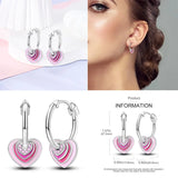 925 Silver Hoop Earrings Women's Jewelry Wedding Party