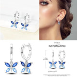 925 Silver Hoop Earrings Women's Jewelry Wedding Party