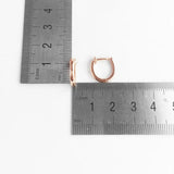 925 Sterling Silver Hoop Earring Rose Design for Women
