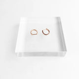 925 Sterling Silver Hoop Earring Rose Design for Women