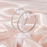 Freshwater Pearl 925 Sterling Silver Big Hoop Earring For Women