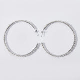 Freshwater Pearl 925 Sterling Silver Big Hoop Earring For Women