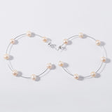 Freshwater Pearl 925 Silver Large Circle Hoop Earrings Gift Jewelry