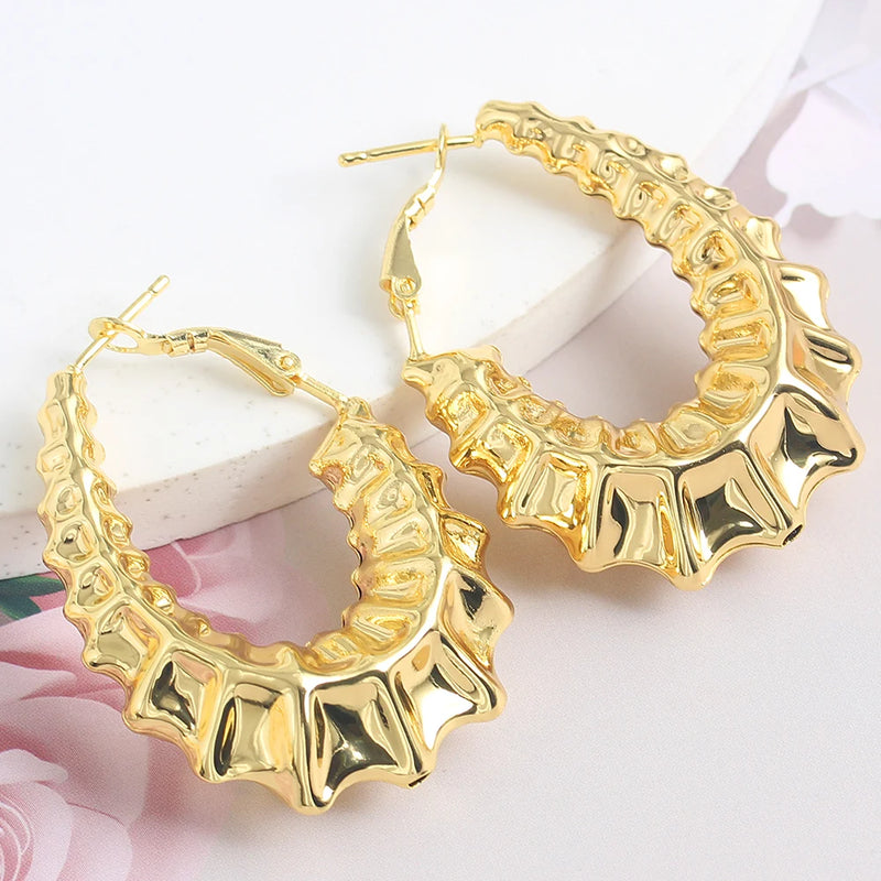 African Hoop Earrings for Women Girls Dubai Drop Earrings