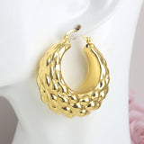 Copper African Hoop Earrings for Women - Dubai Drop Earrings