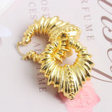 Copper African Hoop Earrings for Women