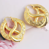 Copper African Hoop Earrings for Women Girls Drop Earrings
