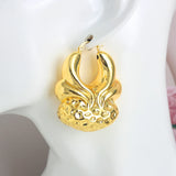 Copper African Hoop Earrings for Women Girls Jewelry Dubai Drop Earrings