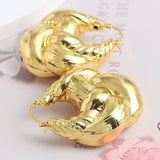 Copper African Hoop Earrings for Women - Dubai Drop
