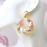 Copper African Hoop Earrings for Women Girls - Dubai Drop Earrings