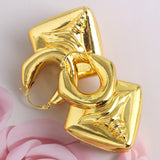 Copper African Hoop Earrings for Women - Unique Dubai Drop Earrings