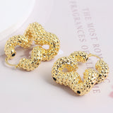 Copper African Hoop Earrings for Women Girls Dubai Drop Earrings