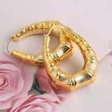 Copper African Hoop Earrings for Women Girls Dubai Drop Earrings