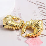 Copper African Hoop Earrings for Women