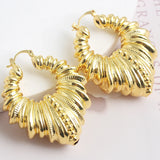 Copper African Hoop Earrings for Women