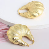 Copper African Hoop Earrings for Women Statement Earrings