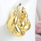 Copper African Hoop Earrings for Women - Dubai Drop