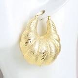 Copper African Hoop Earrings for Women Statement Earrings