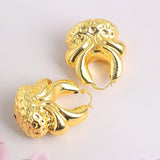 Copper African Hoop Earrings for Women Girls Jewelry Dubai Drop Earrings