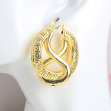 Copper African Hoop Earrings for Women Girls Drop Earrings