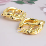 Copper African Hoop Earrings for Women Girls Drop Earrings