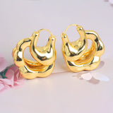 Copper African Hoop Earrings Dubai Drop Earrings