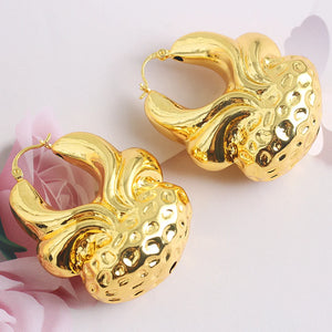Copper African Hoop Earrings for Women Girls Jewelry Dubai Drop Earrings