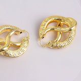 Copper African Hoop Earrings for Women Girls Drop Earrings