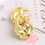 Copper African Hoop Earrings for Women - Dubai Drop
