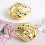 Copper African Hoop Earrings for Women - Dubai Drop