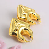 Copper African Hoop Earrings for Women - Unique Dubai Drop Earrings