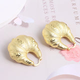 Copper African Hoop Earrings for Women Statement Earrings