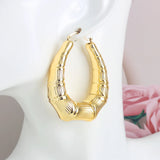 Copper African Hoop Earrings for Women Girls Dubai Drop Earrings
