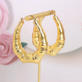 Copper African Hoop Earrings for Women Girls Dubai Drop Earrings