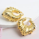 Copper African Hoop Earrings for Women