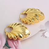 Copper African Hoop Earrings for Women Girls