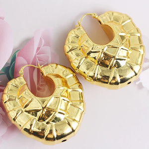 Copper African Hoop Earrings Women Girls Dubai Drop Earrings