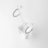 Bohemia Hoop Earrings 925 Sterling Silver Zirconia Jewelry