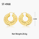 Hoop Earrings African Dubai Circle Plated Jewelry Accessories